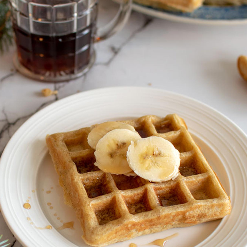 Eggnog waffles holiday breakfast and brunch ideas